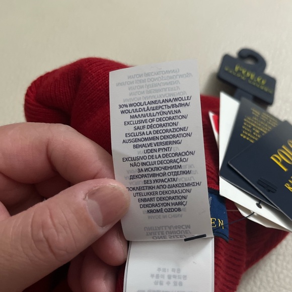 NWT - Polo Ralph Lauren Polo Bear Wool Blended Beanie - Picture 5 of 5